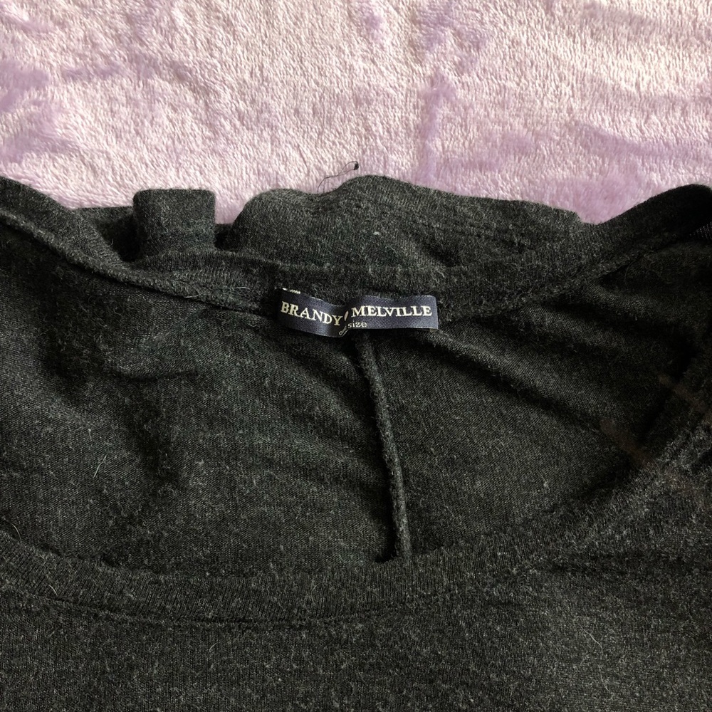 Brandy Melville Grey Flowy Dress